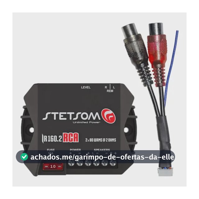 Módulo Amplificador Stetsom Iron IR 160.2 Full Range 160W, 2 Canais