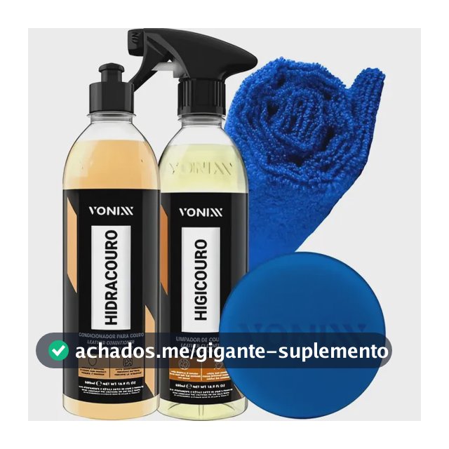 Kit Limpar Hidratar Couro Vonixx Higicouro Hidracouro