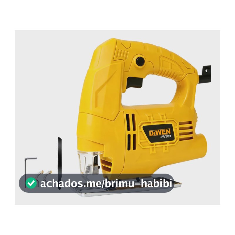 Serra Tico-tico DeWEN Elétrica 600W Com Velocidade Variável 3000 RPM para Marcenaria