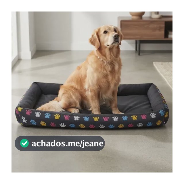 Cama Pet Extra Grande Xg 100x70 Cachorro Lavável Com Zíper