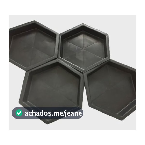 Pacote 25 Unidades Fôrmas Sextavada Lisa 25x25x8