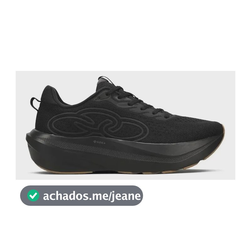 Tênis Olympikus Nuvem Masculino Preto Preto/preto 38 Br