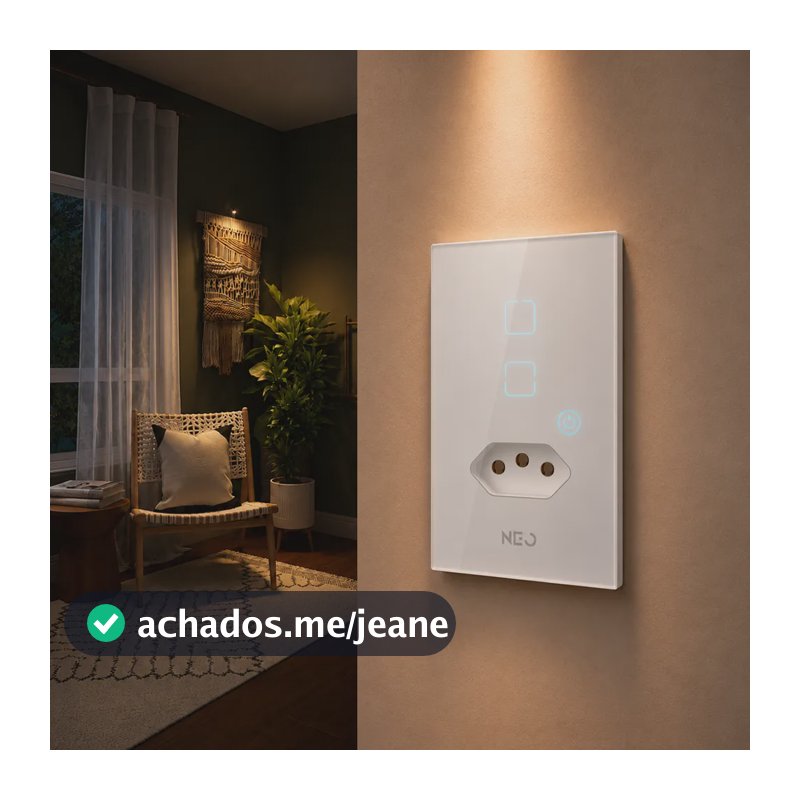 Interruptor Com Tomada Smart Zigbee Neo Branco 127/220v