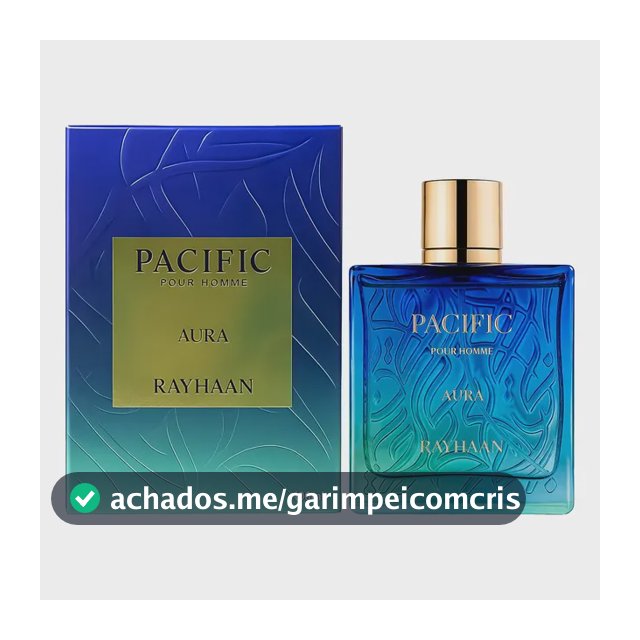 Perfume Masculino Rayhaan Pacific Aura Eau De Parfum 100ml