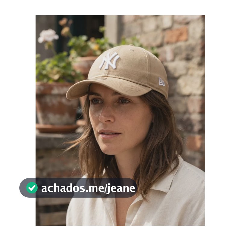 Boné New Era 9twent Cáqui Un Liso