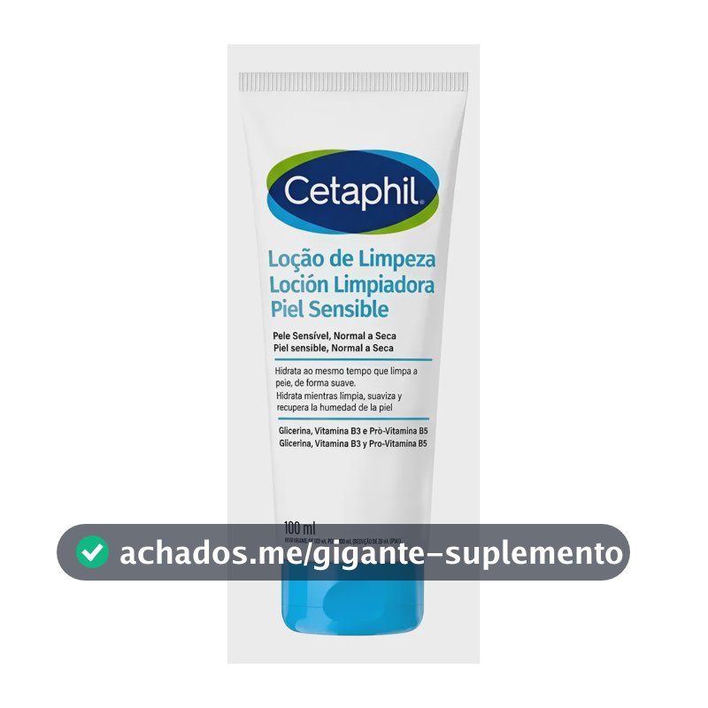 Cetaphil Loção De Limpeza 100ml Pele Seca E Sensível Normal A Sensível Dia