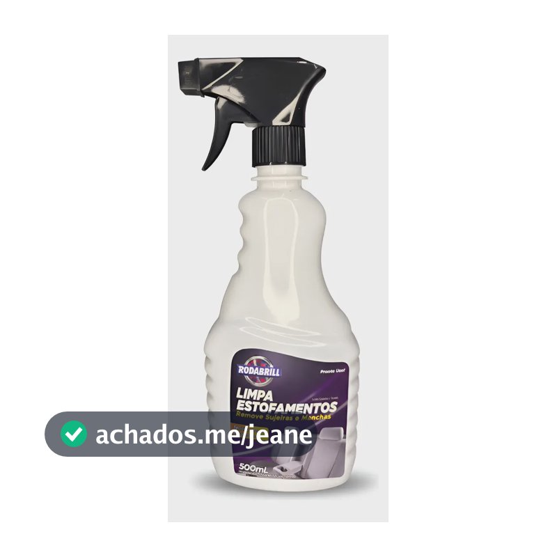 Limpa Estofados Tira Manchas De Carro Tecido Rodabrill 500ml