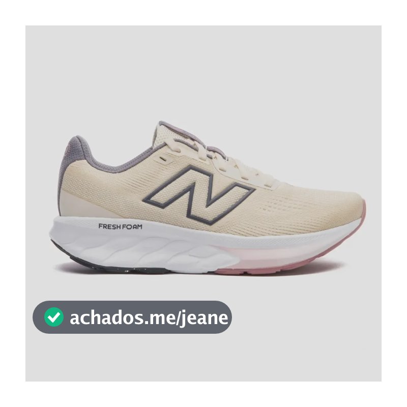 Tênis Feminino New Balance Fresh Foam 520 V9 Esporte Running Bege 36