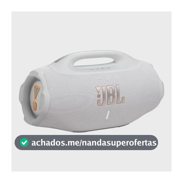 Caixa De Som Bluetooth À Prova D'água Boombox 4 Jbl - Branca 127/220v
