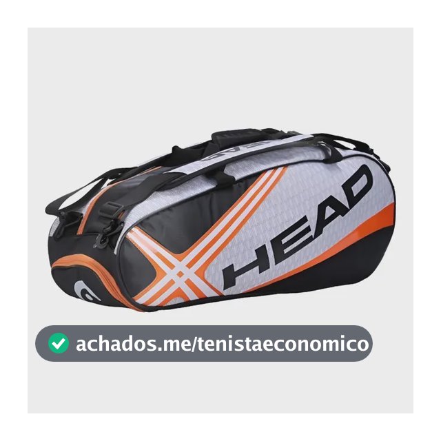 Raqueteira Head Djokovic Core 6 Raquetes  Laranja