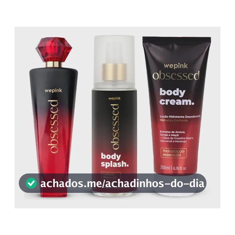 Kit Obsessed Wepink Perfume + Body Splash + Body Cream