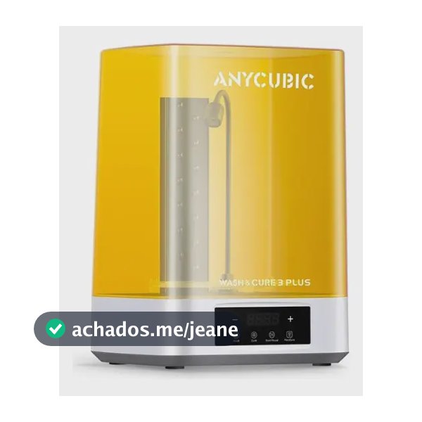 Máquina de Lavar e Curar Anycubic Wash and Cure PLUS 3.0 para Impressoras 3D Resina