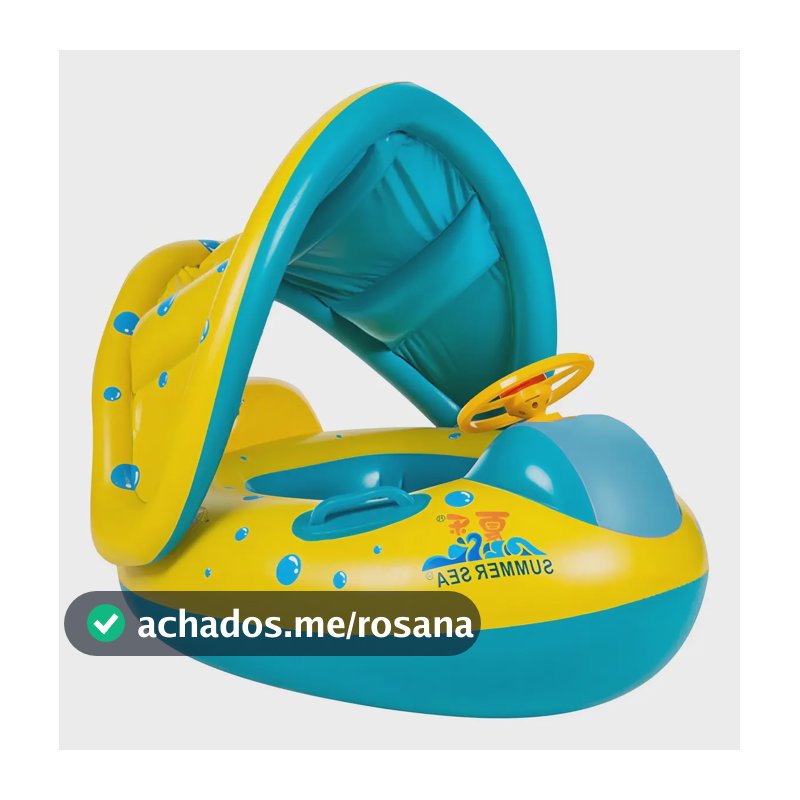 Boia Bote Bebê Infantil Inflável Piscina Cobertura Proteção Cor Menino