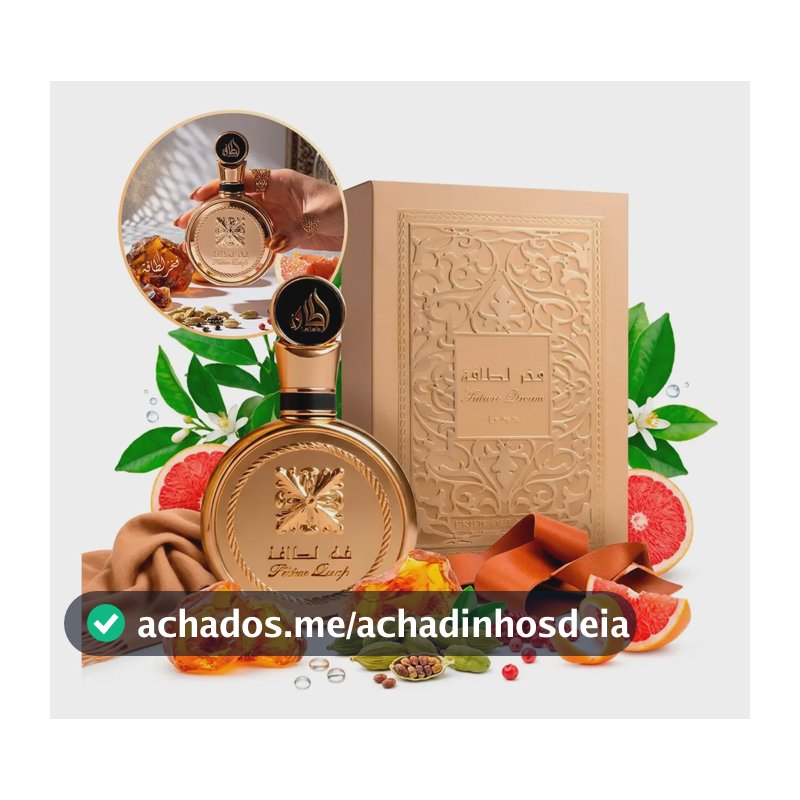 Perfume Lattafa Fakhar Gold Extrait EDP 100ml Unissex - Hannity Cosmeticos