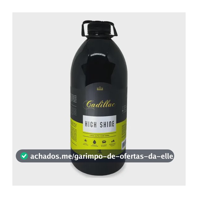 Shampoo Automotivo Com Cera High Shine 3l Cadillac