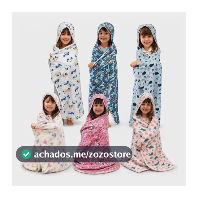 Toalha Gigante Premium Exclusiva Infantil Criança C/ Capuz