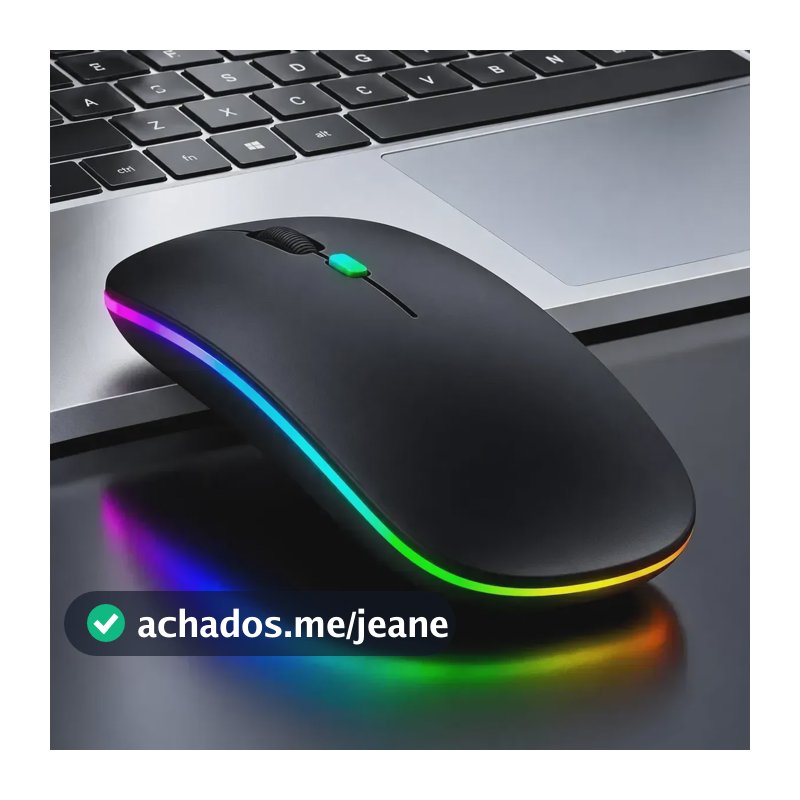 Mouse sem fio 2.4ghz Dual com bluetooth/ conector USB, recarregável para pc, notebooks, tablets.