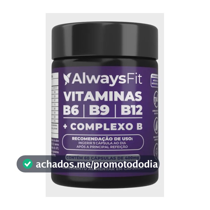 Complexo B AlwaysFit | Metilfolato + Metilcobalamina + Vitaminas do Complexo B | 60 Cápsulas