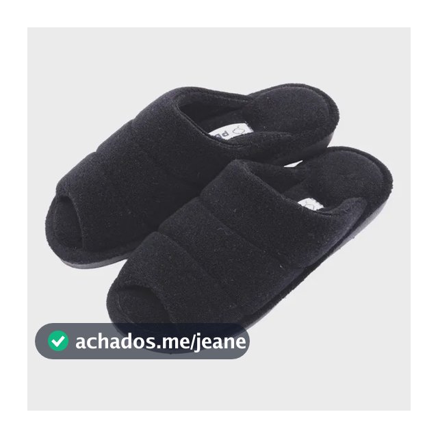 Pantufa Feminina Ortopédica Atoalhada Antiderrapante Puff