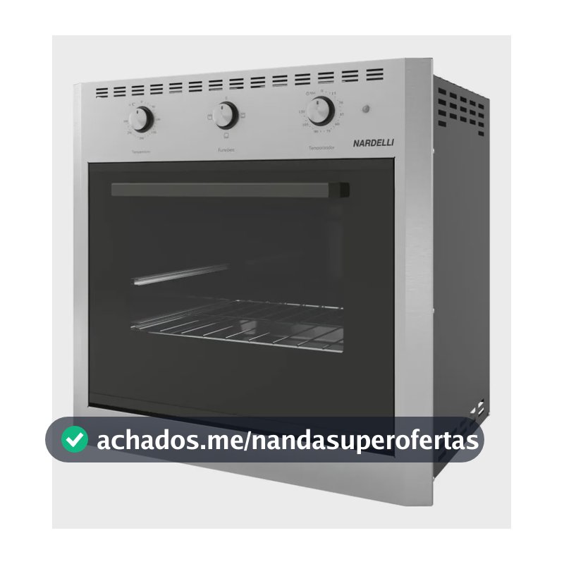 Forno Elétrico Embutir Nardelli E60 Inox 60l