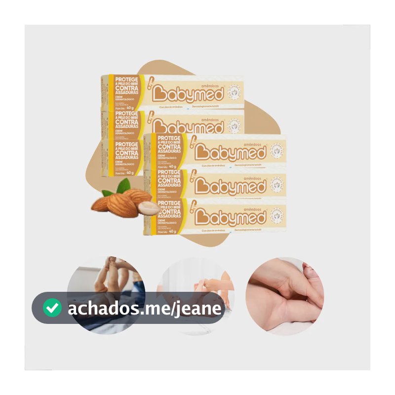 Kit 6 Babymed Pomada Para Assaduras Bebê Rn Cimed 45g