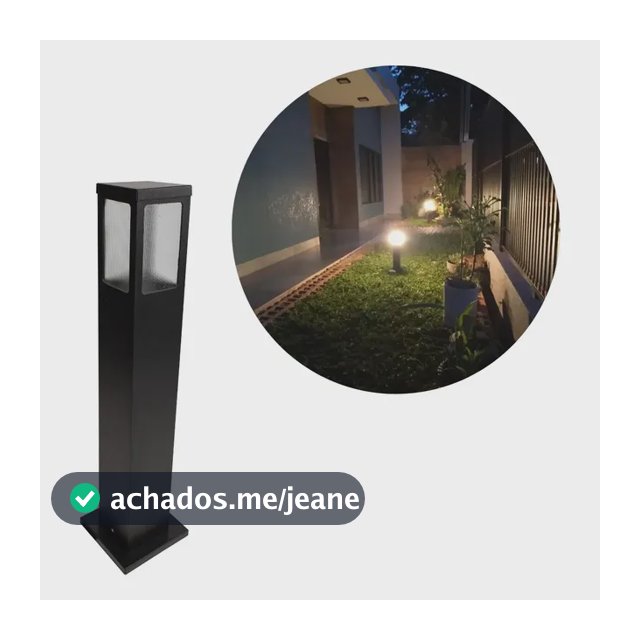 Kit 10 Balizador E27 Aluminio 50cm Jardim 4 Foco Decor B504f