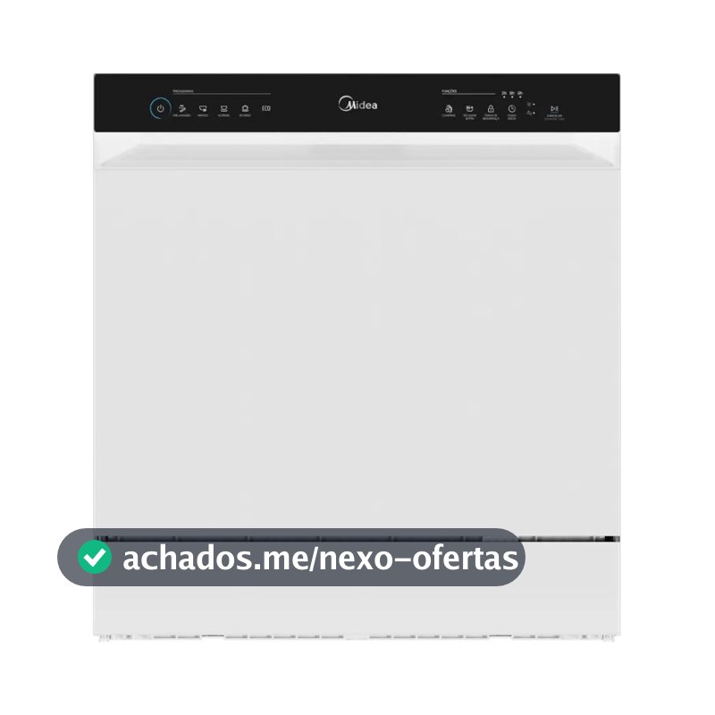 Lava Louças 8 Serviços Branco Touch Plus Midea
