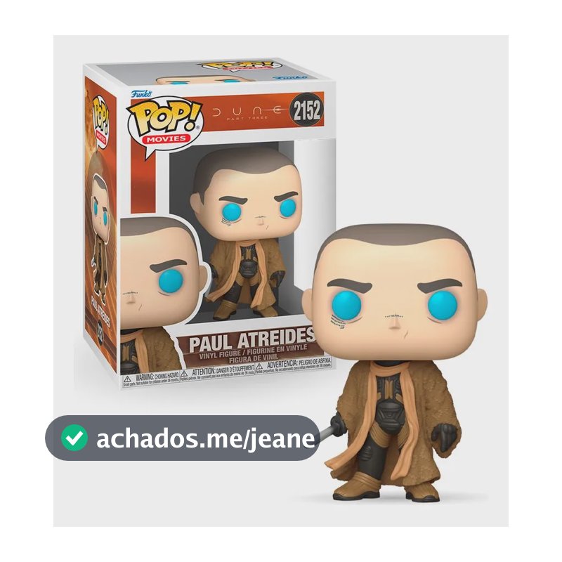 Boneco Funko Pop! Duna: Parte 3 - Paul Atreides
