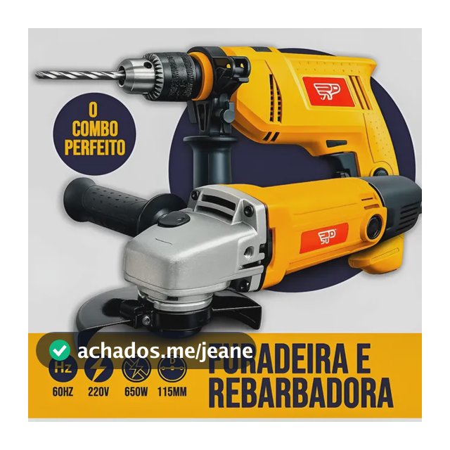 Kit Furadeira 600w E Esmerilhadeira 650w Rapidao Net 110v