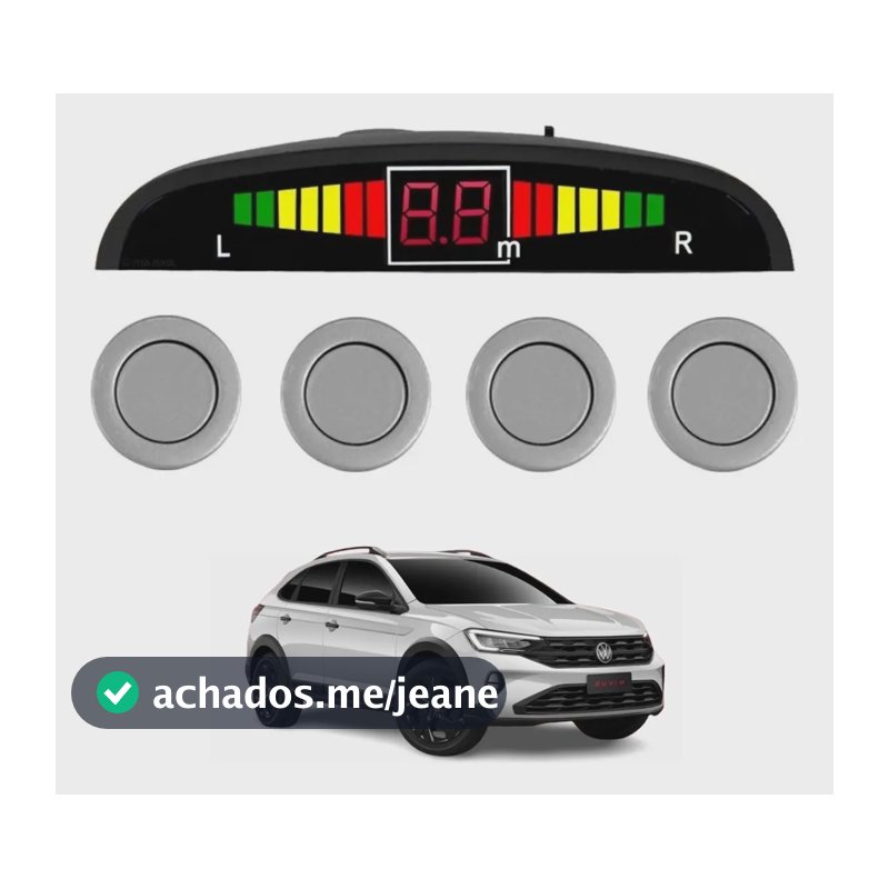 Sensor De Estacionamento Volkswagen Nivus 2023 2024 2025 Prateado