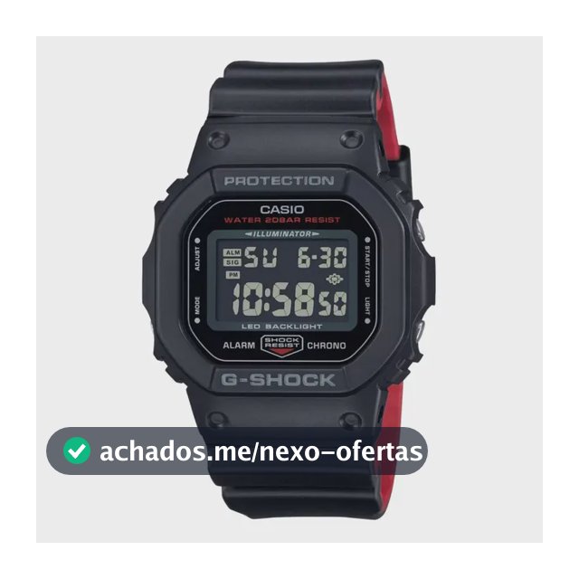 Relógio Casio G-shock Masculino Digital Dw-5600uhr-1dr