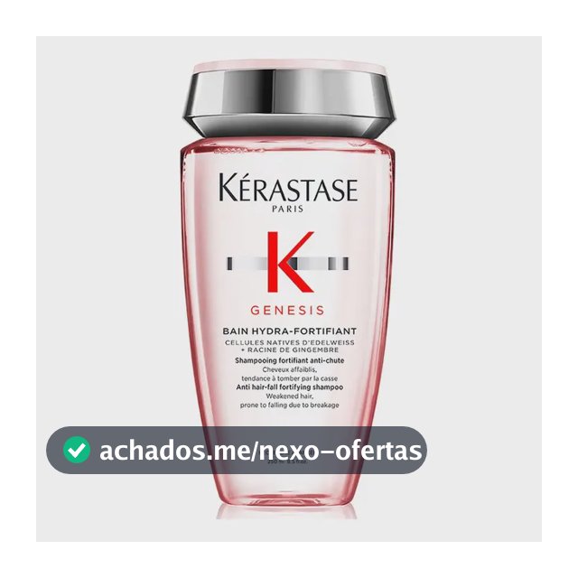 Shampoo Antiqueda Fortificante com Células Nativas de Edelweiss e Raiz de Gengibre para Cabelos Oleosos, Finos ou Normais, Genesis Bain Hydra-Fortifiant Kérastase, 250ml