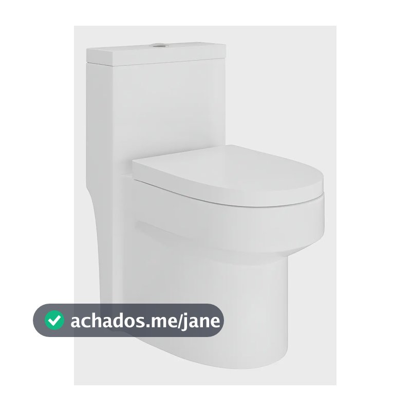 Vaso Sanitário Monobloco Caixa Acoplada Privada Completo Cor Branco - VAB0004