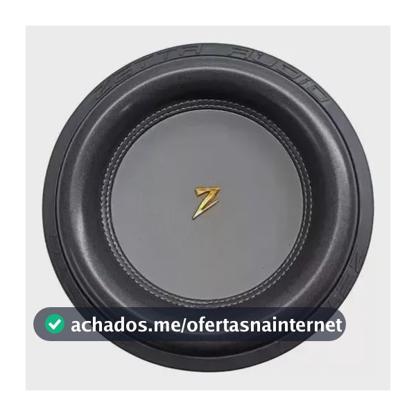 Subwoofer Zetta Audio V-10 900rms 4 Ohms 10 Polegadas