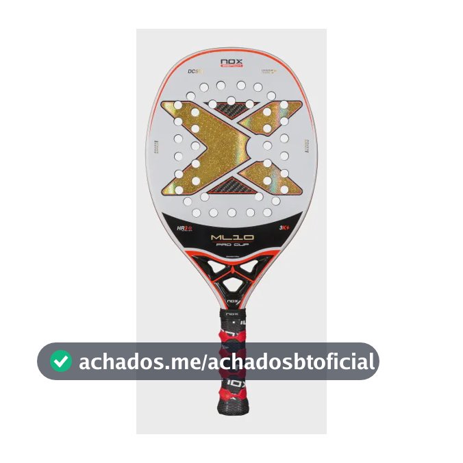 Nova Raquete Beach Tennis Nox Ml10 Pro Cup 2025 Carbono 3k