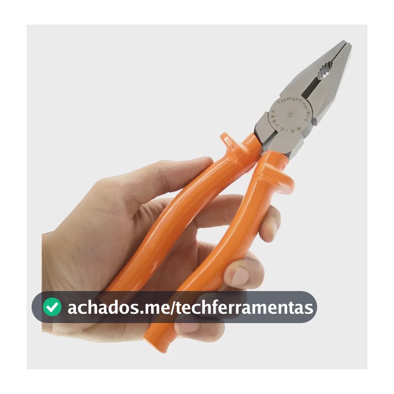 Alicate Universal Isolado 1.000v 8" 44000108 Laranja Tramontina Pro