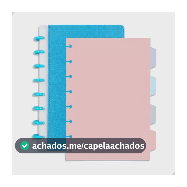 Kit Caderno A5 + Divisória Colorida 80folhas Reposicionáveis