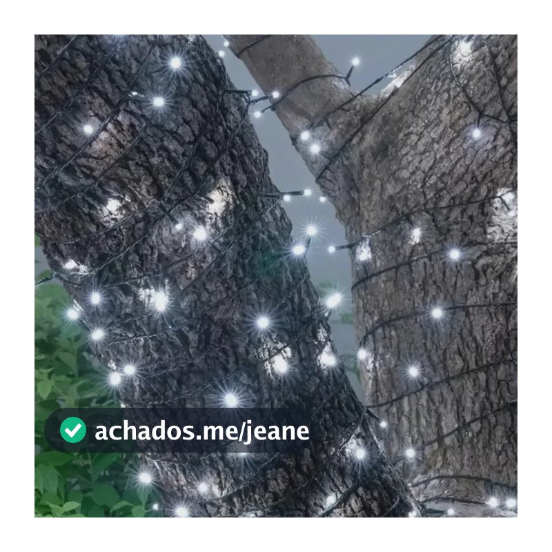 Cordão Pisca Strobo 50m 500 Leds Branco Frio Strobo Frio Branco Frio Strobo Frio 127/220v