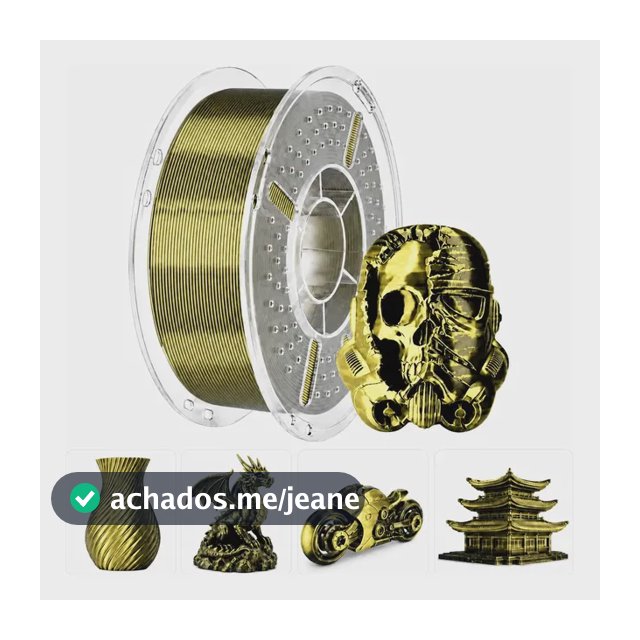 Filamento Pla Impressão 3d Silk Bicolor/tricolor 1kg--sol3d Preto/dourado