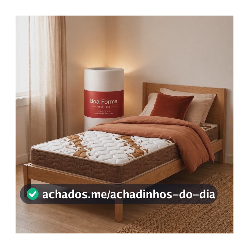 Colchão Solteiro D33 A Vácuo 88x188 Sport Light Boa Forma