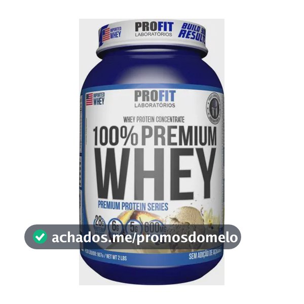 100% Whey Premium - 907g Baunilha - Profit