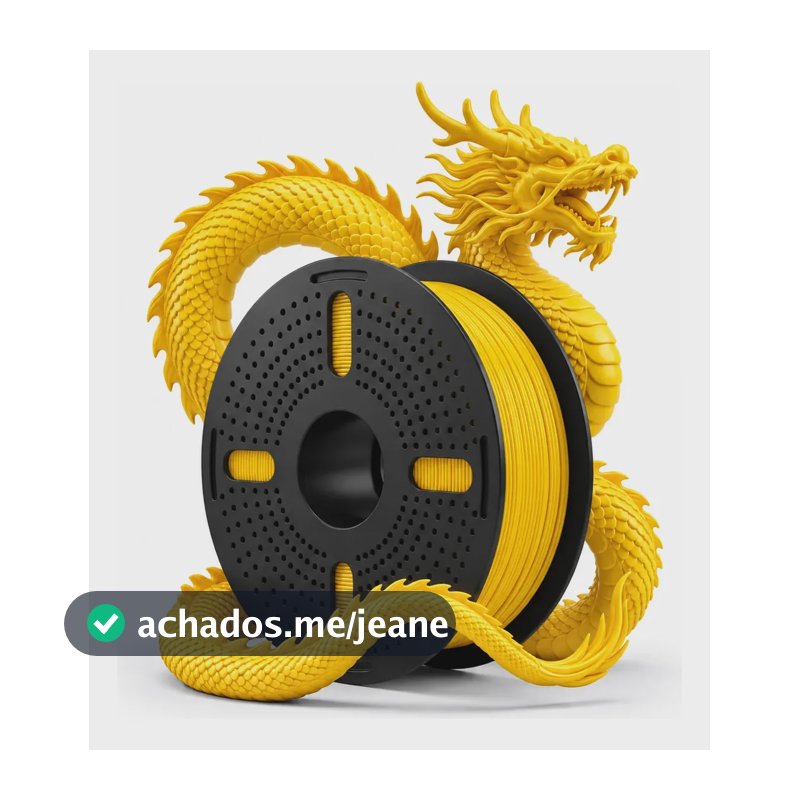 Filamentos Impressora 3d Print Pulse 1 Kg Pet G 1.75mm Cores Amarelo