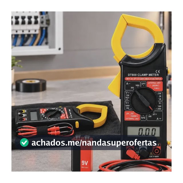 Alicate Amperímetro Multímetro Digital Profissional Medição