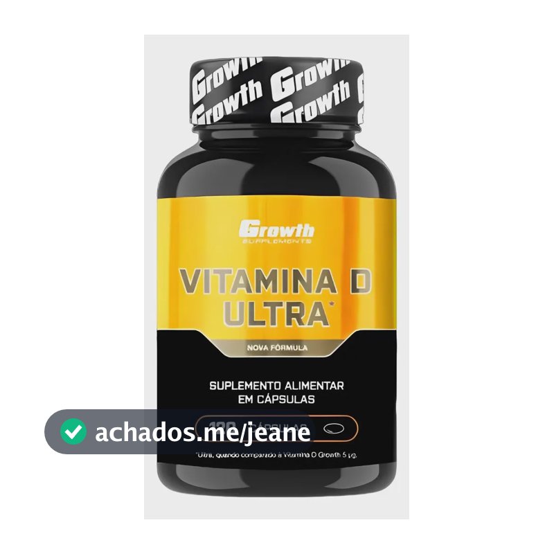 Vitamina D Ultra (2000ui) 120 Cápsulas - Growth Supplements Sem Sabor