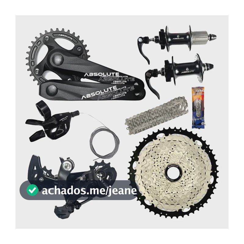 Kit Transmissão Absolute 12v+ K7 11x50+cubos 36f+cambio 1x12