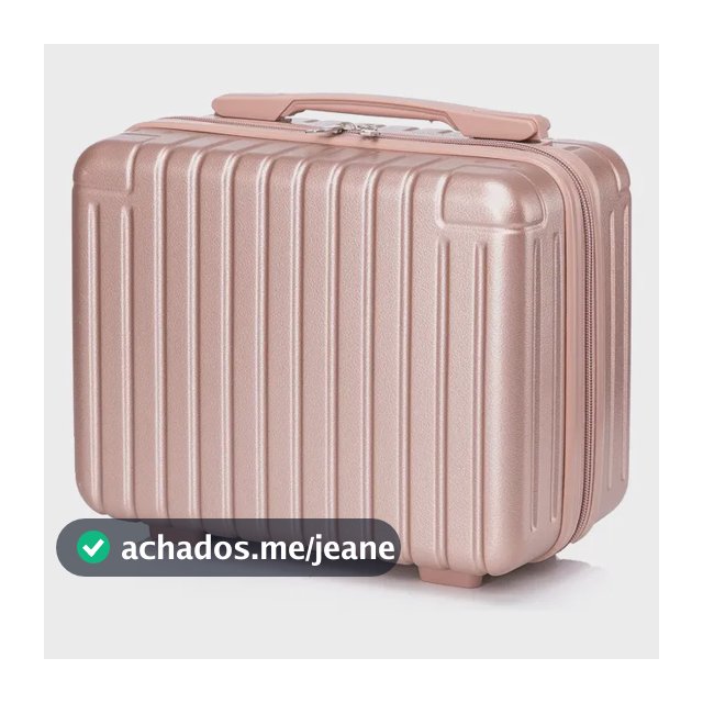 Frasqueiras De Viagem Necessaire Abs Rígido Maleta De Mão 93 Rose Gold G-35cm