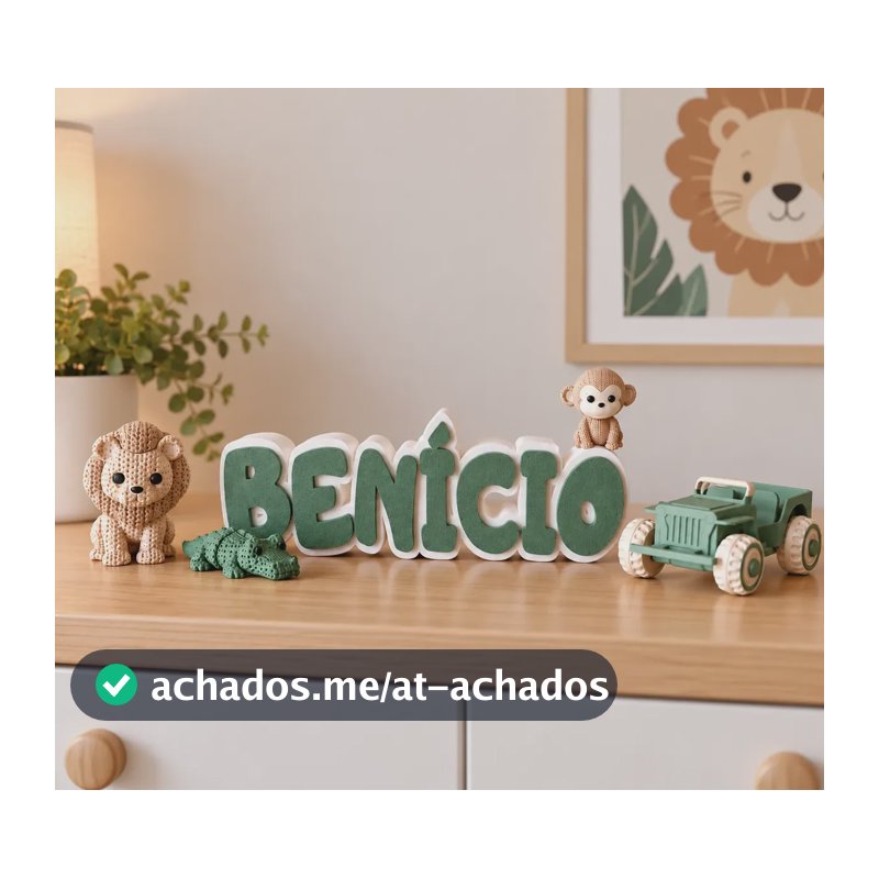 Kit Decoração Safari Personalizado Quarto Infantil Bebê Leão Safari