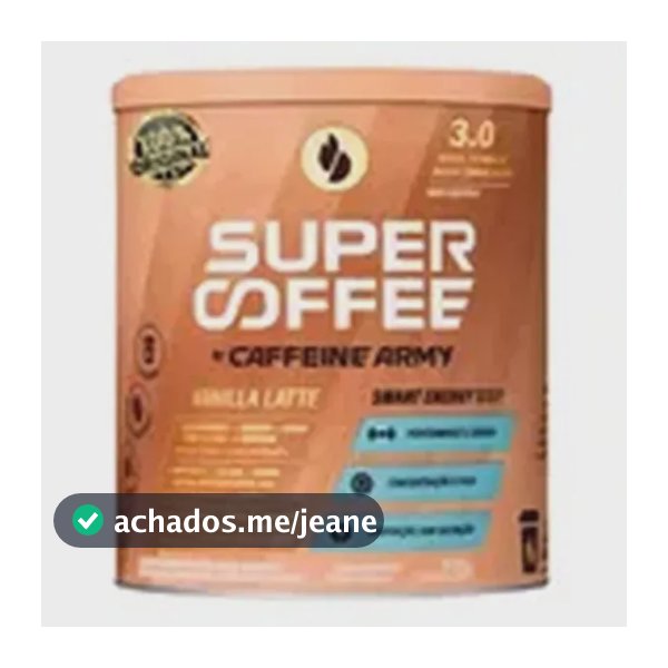 Super Coffe By Caffeine Army (pote) 220g Sabor Vainilla latte