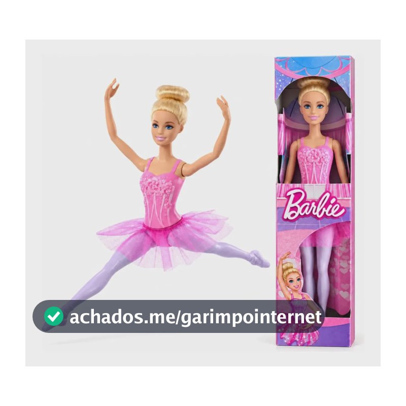 Boneca Barbie Bailarina I Can Be Loira Morena Negra Filme