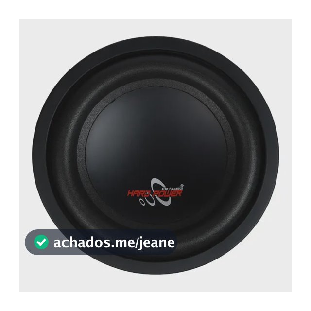 Subwoofer 8  Hard Power Hp S450 450w Rms 4 Ohms Preto Preto
